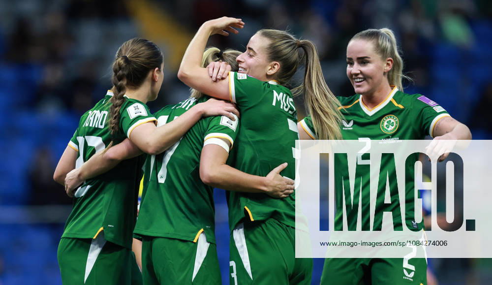 2027 FIFA Women s World Cup Round One Qualifying Play-off First Leg, Astana Arena, Astana, Kazakhstan 9 10 2026 Kazakhstan vs Republic of Ireland Irelands Jamie Finn celebrates scoring a goal with teammates Jamie Finn celebrates scoring a goal with teammates 9 10 2026