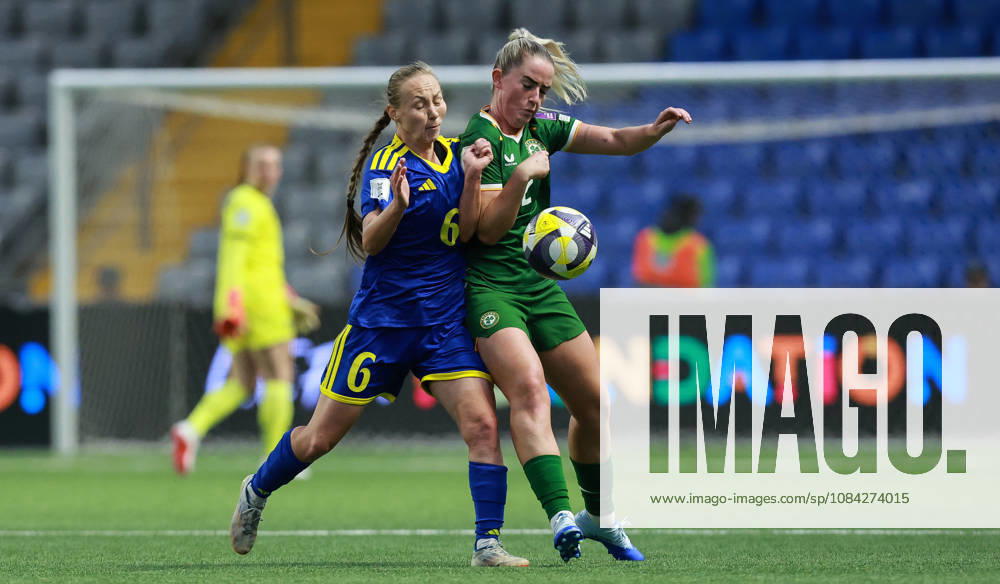 2027 FIFA Women s World Cup Round One Qualifying Play-off First Leg, Astana Arena, Astana, Kazakhstan 9 10 2026 Kazakhstan vs Republic of Ireland Irelands Jessie Stapleton with Anastassiya Nizamutdinova of Kazakhstan Jessie Stapleton with Anastassiya Nizamutdinova 9 10 2026