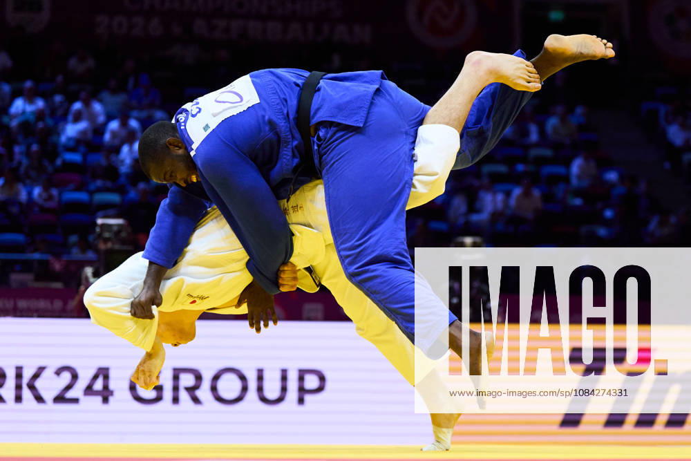 (Top-Bottom) Silva Morales Ivan Felipe (CUB), Dota Arai (JPN), OCTOBER 6, 2026 -Judo : World Judo Championships BAKU2026 Mens -100kg3rd Round match at National Gymnastics Arena in Baku, Azerbaijan. aflo_354496460 KenxAsakurax