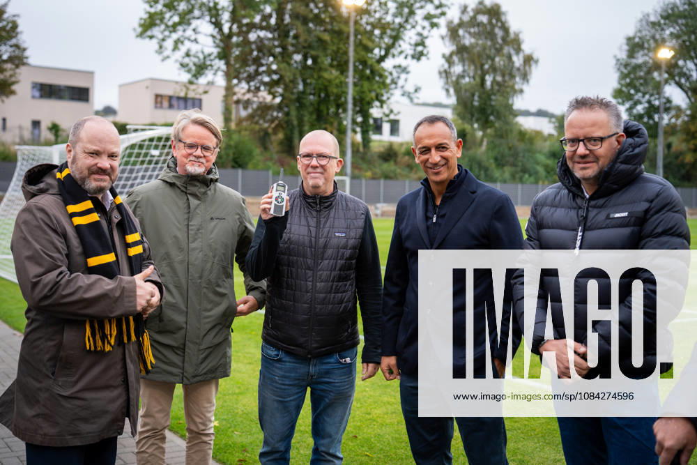 Dr. Dirk Kall, Commercial Managing Director, Alemannia Aachen; Rachid Azzouzi, Sports Managing Director, Alemannia Aachen, and Björn Jansen, Alemannia Aachen, President; Mayor Marcel Ziemons and Carsten Staadt, Supervisory Board of ASB TSV Alemannia Aachen; Opening of the new training facility, 2026–2027 season; October 9, 2026, TSV Alemannia Aachen: Opening of the new training facility, 2026–2027 season, October 9, 2026, Aachen