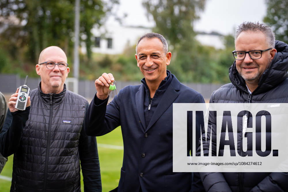 Dr. Dirk Kall, Commercial Managing Director, Alemannia Aachen; Rachid Azzouzi, Sports Director, Alemannia Aachen; and Björn Jansen, Alemannia Aachen, President of TSV Alemannia Aachen: Opening of the new training facility, 2026–2027 season, October 9, 2026, TSV Alemannia Aachen: Opening of the new training facility, 2026–2027 season, October 9, 2026, Aachen