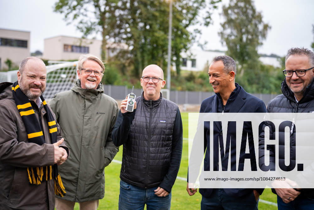 Dr. Dirk Kall, Commercial Managing Director, Alemannia Aachen; Rachid Azzouzi, Sports Managing Director, Alemannia Aachen, and Björn Jansen, Alemannia Aachen, President; Mayor Marcel Ziemons and Carsten Staadt, Supervisory Board of ASB TSV Alemannia Aachen; Opening of the new training facility, 2026–2027 season; October 9, 2026, TSV Alemannia Aachen: Opening of the new training facility, 2026–2027 season, October 9, 2026, Aachen