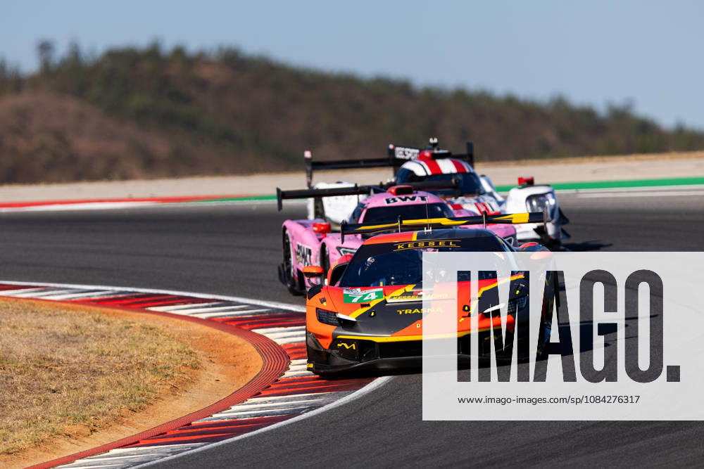 AUTO - ELMS - 4 HOURS OF PORTIMAO 2026 74 GILBERT Andrew (uae), RUEDA Fran (esp), LEROUX Romain (fra), Kessel Racing, Ferrari 296 LMGT3 Evo, LMGT3, action during the 4 Hours of Portimao 2026, 6th round of the 2026 European Le Mans Series on the Autodromo Internacional do Algarve from October 8 to 10, 2026 in Portimao, Portugal -