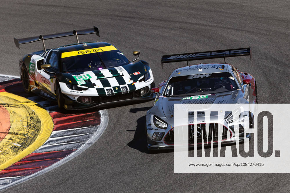 AUTO - ELMS - 4 HOURS OF PORTIMAO 2026 62 AL-KHELAIFI Abdulla Ali (qat), HANSES Julian (ger), ARON Ralf (est), Team Qatar by Iron Lynx, Mercedes-AMG LMGT3, LMGT3, action 55 CAMERON Duncan (gbr), PEREL David (rsa), GRIFFIN Matthew (irl), Spirit of Race, Ferrari 296 LMGT3 Evo, LMGT3, action during the 4 Hours of Portimao 2026, 6th round of the 2026 European Le Mans Series on the Autodromo Internacional do Algarve from October 8 to 10, 2026 in Portimao, Portugal -