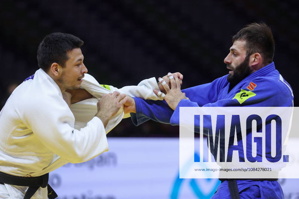 AZERBAIJAN, BAKU - OCTOBER 9, 2026: Niyaz Bilalov (L) of Russia and Arman Adamian of Russia compete in their -100 kg bout as part of the 2026 World Judo Championships at the National Gymnastics Arena 2026 World Judo Championships In Baku - ZUMAt113 20261009_zaa_t113_714