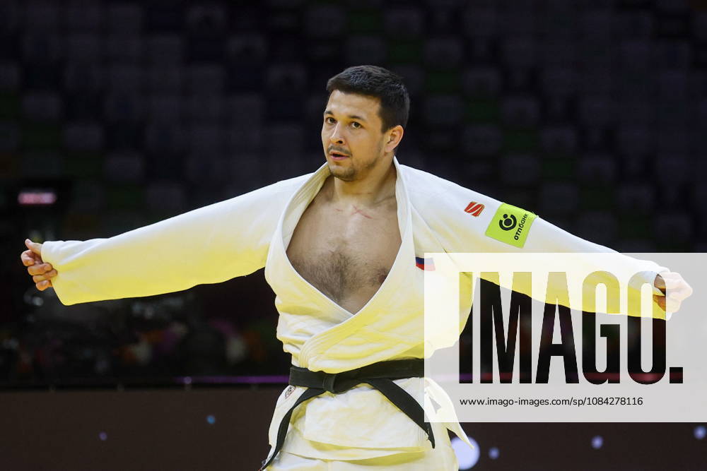 AZERBAIJAN, BAKU - OCTOBER 9, 2026: Niyaz Bilalov of Russia is pictured during a -100 kg bout against Arman Adamian of Russia as part of the 2026 World Judo Championships at the National Gymnastics Arena 2026 World Judo Championships In Baku - ZUMAt113 20261009_zaa_t113_723