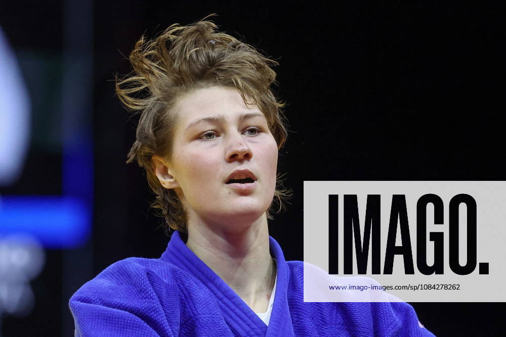 AZERBAIJAN, BAKU - OCTOBER 9, 2026: Yelizaveta Litvinenko of the UAE is pictured after a -78 kg bout against Kaila Issoufi of France as part of the 2026 World Judo Championships at the National Gymnastics Arena. Mikhail Sinitsyn TASS 98996581