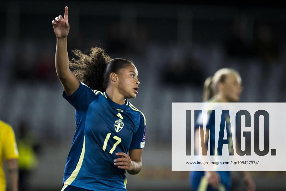 Felicia Schröder of Sweden during the FIFA Women’s World Cup qualifying playoff soccer match between Lithuania and Sweden on October 9, 2026 in Kaunas. Photo by Mathias Bergeld, BILDBYRAN, code MB MB1418. soccer, football, World Cup qualifier, FIFA Women’s World Cup qualifier, playoff, Lithuania, Sweden, women’s soccer, BBENG, play-off