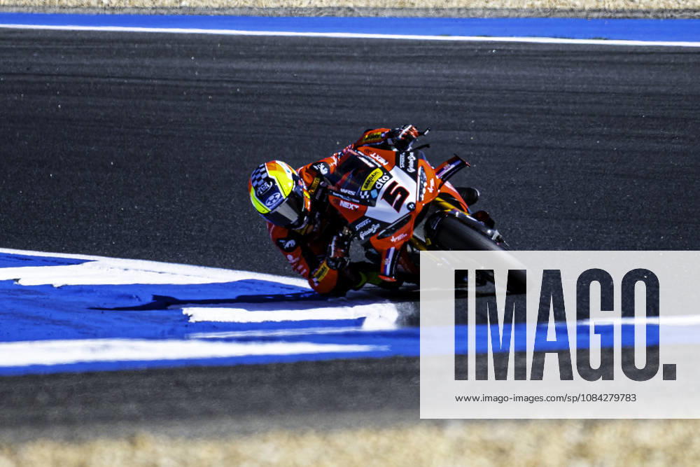 Yari Montella of Barni Spark Racing Team in action during the Free Practice 2 of the FIM Superbike World Championship, WM, Weltmeisterschaft at Circuito Estoril on October 9, 2026 in Cascais, Portugal. Cascais Portugal - ZUMAr200 20261009_zsp_r200_033