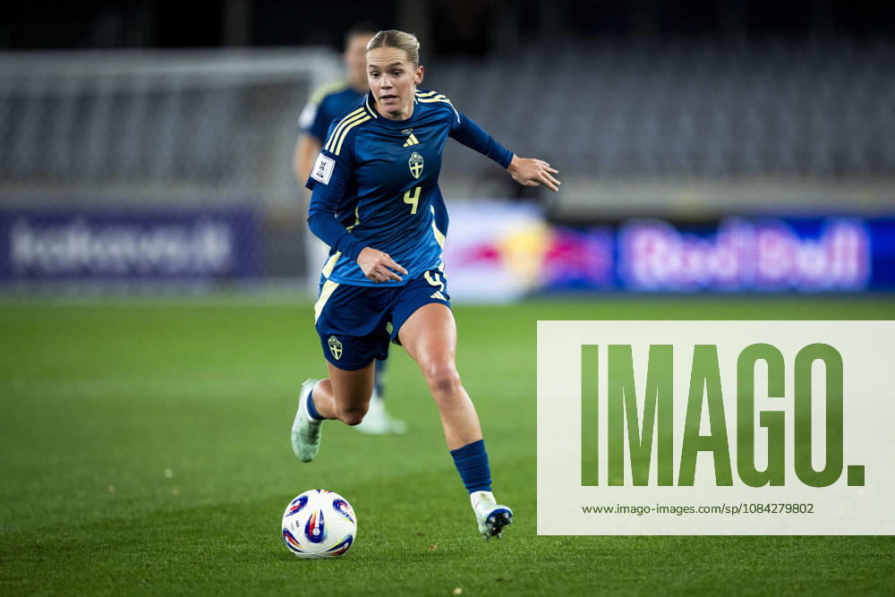 Hanna Lundkvist of Sweden during the FIFA Women’s World Cup qualifying playoff soccer match between Lithuania and Sweden on October 9, 2026 in Kaunas. Photo by Mathias Bergeld, BILDBYRAN, code MB MB1418. soccer, football, World Cup qualifier, FIFA Women’s World Cup qualifier, playoff, Lithuania, Sweden, women’s soccer, BBENG, play-off