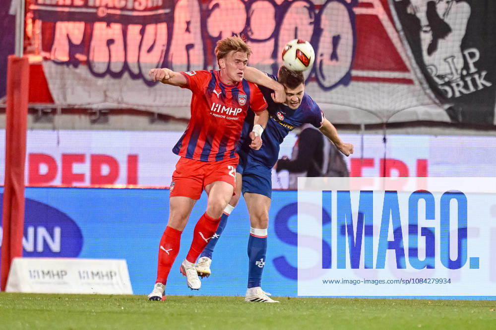 Mikkel Kaufmann of 1 FC Heidenheim 1846 and Jacob Rasmussen of 1 FC Kaiserslautern in a tackle during the 2. Bundesliga match between 1 FC Heidenheim and 1 FC Kaiserslautern, at the Voith Arena on October 9, 2026, in Heidenheim an der Brenz, Germany. Photo by Harry Langer, DeFodi Images. Mikkel Kaufmann of 1 FC Heidenheim 1846 and Jacob Rasmussen of 1 FC Kaiserslautern battle for the ball during the 2nd Bundesliga match between 1 FC Heidenheim and 1 FC Kaiserslautern at Voith Arena on October 9, 2026 in Heidenheim an der Brenz, Germany Photo by Harry Langer, DeFodi Images. DFB and DFL regulations prohibit any use of photographs as image sequences and or quasi-video. Photo by Harry Langer, DeFodi Images. DFB and DFL regulations prohibit any use of photographs as imSEQUENCES AND OR QUASI-VIDEO