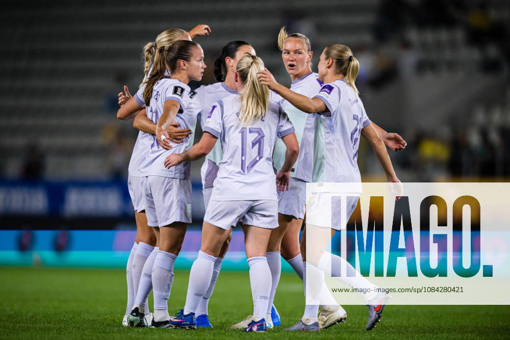 Guro Reiten of Norway celebrates after scoring the 0-1 goal during the FIFA Women’s World Cup Qualifier soccer match between Romania and Norway on October 9, 2026 in Bucharest. Photo by Marius Simensen. BILDBYRAN COP 238 bbeng women FIFA World Cup qualifiers soccer football celebration international match Norway Romania World Cup qualifiers women