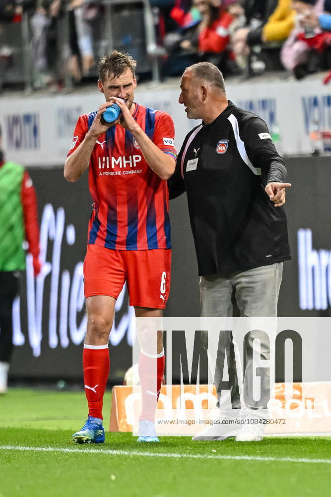 Patrick Mainka of 1 FC Heidenheim 1846 and coach Frank Schmidt of 1 FC Heidenheim 1846 gestured during the 2. Bundesliga match between 1 FC Heidenheim and 1 FC Kaiserslautern, at the Voith Arena on October 9, 2026, in Heidenheim an der Brenz, Germany. Photo by Harry Langer, DeFodi Images. Patrick Mainka of 1 FC Heidenheim 1846 and coach Frank Schmidt of 1 FC Heidenheim 1846 gesturing during the 2nd Bundesliga match between 1 FC Heidenheim and 1 FC Kaiserslautern at Voith Arena on October 9, 2026 in Heidenheim an der Brenz, Germany Photo by Harry Langer, DeFodi Images. DFB and DFL regulations prohibit any use of photographs as image sequences and or quasi-video. Photo by Harry Langer, DeFodi Images. DFB and DFL regulations prohibit any use of photographs as imSEQUENCES AND OR QUASI-VIDEO
