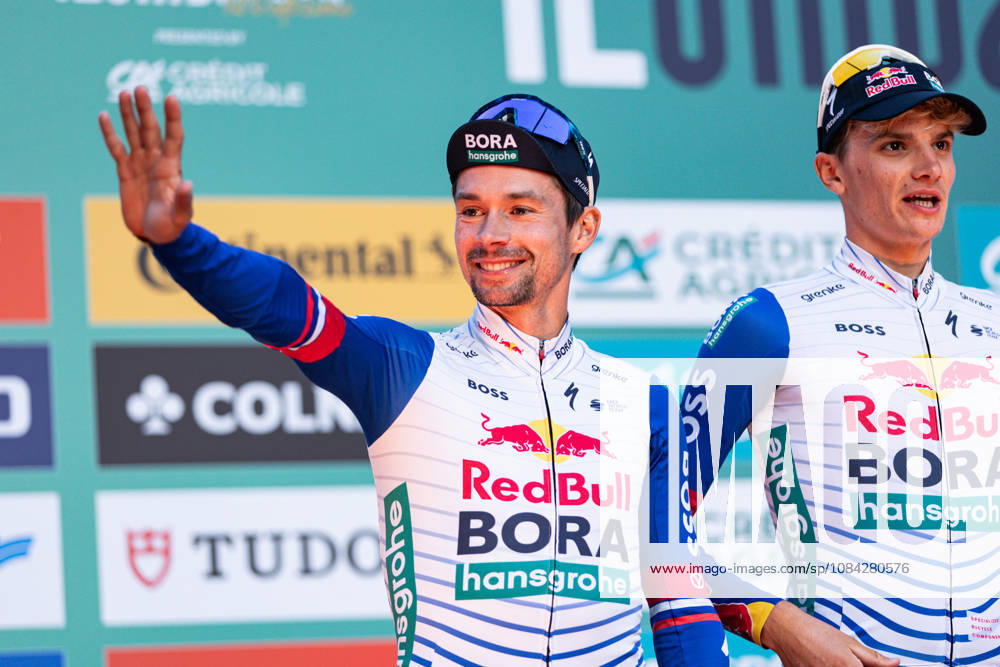 120th ILombardia Team Presentation Primoz Roglic of Red Bull Bora Hansgrohe attends the 120th Lombardia team presentation in Bergamo, Italy, on October 9, 2026. Bergamo Italy