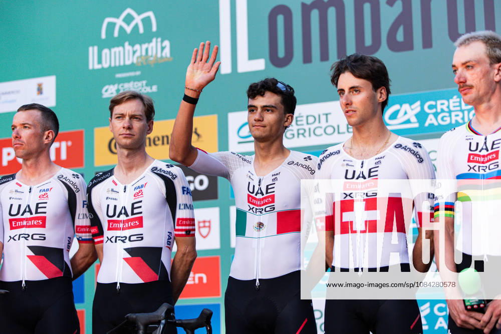 120th ILombardia Team Presentation Isaac Del Toro of UAE Team Emirates attends the 120th Lombardia team presentation in Bergamo, Italy, on October 9, 2026. Bergamo Italy
