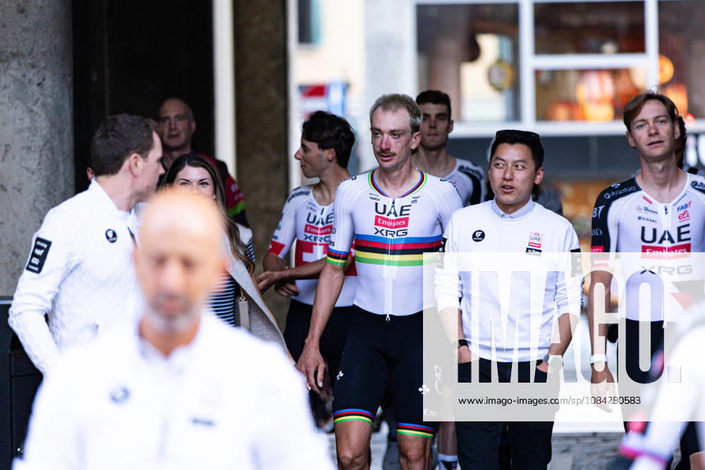 120th ILombardia Team Presentation Brandon McNulty of UAE Team Emirates attends the 120th ILombardia team presentation in Bergamo, Italy, on October 9, 2026. Bergamo Italy