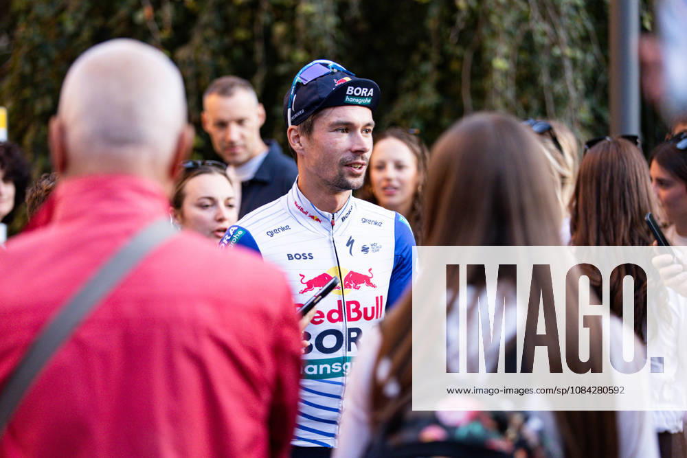 120th ILombardia Team Presentation Primoz Roglic of Red Bull Bora Hansgrohe attends the 120th Lombardia team presentation in Bergamo, Italy, on October 9, 2026. Bergamo Italy