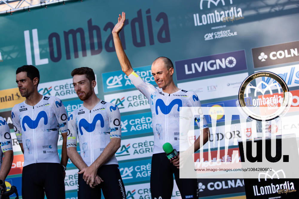 120th ILombardia Team Presentation Eric Mas of Team Movistar attends the 120th ILombardia team presentation in Bergamo, Italy, on October 9, 2026. Bergamo Italy