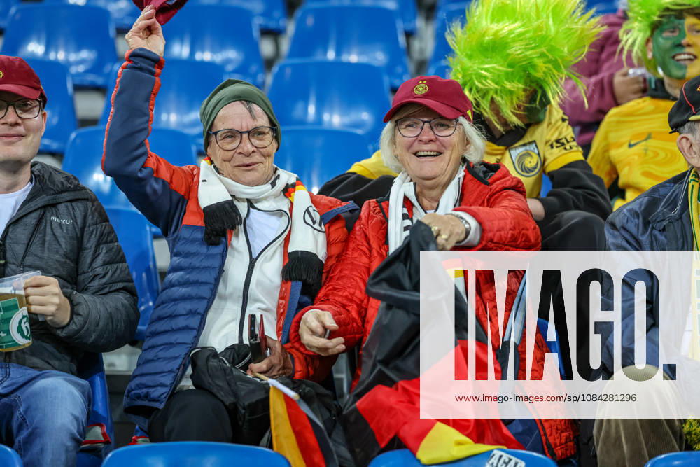 GER, Karlsruhe, Germany vs. Australia, FIFA, DFB, soccer, 2026–2027 season, BBBank Wildpark, Friendly Match: Pictured from left, Germany fans; Germany, DFB, DFL. REGULATIONS PROHIBIT ANY USE OF PHOTOGRAPHS AS IMAGE SEQUENCES AND OR QUASI-VIDEO