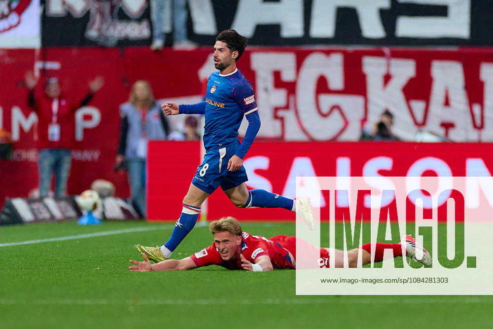 Semih Sahin, 1 FC Kaiserslautern, 08; Mikkel Kaufmann, 1 FC Heidenheim, 29 GER, 1 FC Heidenheim 1846 vs. 1 FC Kaiserslautern, Soccer, 2. Bundesliga, Matchday 7, 2026–2027 season, October 9, 2026 DFL regulations prohibit any use of photographs as image sequences and or quasi-video GER, 1 FC Heidenheim 1846 vs. 1 FC Kaiserslautern, Soccer, 2. Bundesliga, Matchday 7, 2026–2027 season, October 9, 2026, Heidenheim an der Brenz