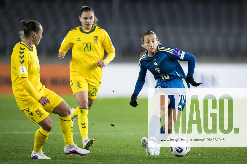 Rosa Kafaji of Sweden during the FIFA Women’s World Cup qualifying playoff soccer match between Lithuania and Sweden on October 9, 2026 in Kaunas. Photo by Mathias Bergeld, BILDBYRAN, code MB MB1418. soccer, football, World Cup qualifier, FIFA Women’s World Cup qualifier, playoff, Lithuania, Sweden, women’s, BBENG, play-off
