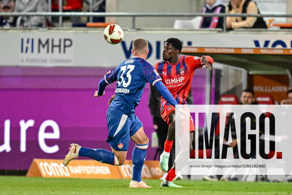 Jan Elvedi of 1 FC Kaiserslautern and Christian Conteh of 1 FC Heidenheim 1846 go head-to-head during the 2. Bundesliga match between 1 FC Heidenheim and 1 FC Kaiserslautern, at the Voith Arena on October 9, 2026, in Heidenheim an der Brenz, Germany. Photo by Harry Langer, DeFodi Images. Jan Elvedi of 1 FC Kaiserslautern and Christian Conteh of 1 FC Heidenheim 1846 battle for the ball during the 2. Bundesliga match between 1 FC Heidenheim and 1 FC Kaiserslautern at Voith Arena on October 9, 2026 in Heidenheim an der Brenz, Germany Photo by Harry Langer, DeFodi Images. DFB and DFL regulations prohibit any use of photographs as image sequences and or quasi-video. Photo by Harry Langer, DeFodi Images. DFB and DFL regulations prohibit any use of photographs as imSEQUENCES AND OR QUASI-VIDEO