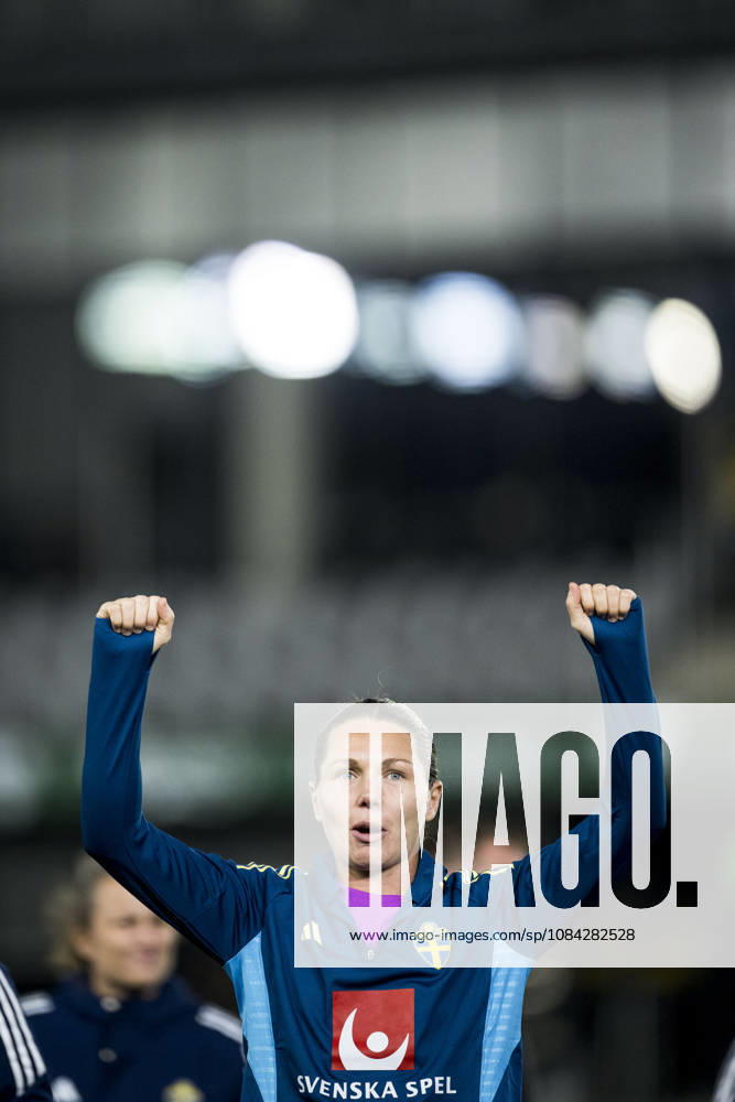 Goalkeeper Jennifer Falk of Sweden celebrates after the FIFA Women’s World Cup qualifying playoff soccer match between Lithuania and Sweden on October 9, 2026 in Kaunas. Photo by Mathias Bergeld, BILDBYRAN, code MB MB1418. soccer, football, World Cup qualifiers, FIFA Women’s World Cup qualifier, playoff, Lithuania, Sweden, women’s soccer, BBENG, play-off, celebration