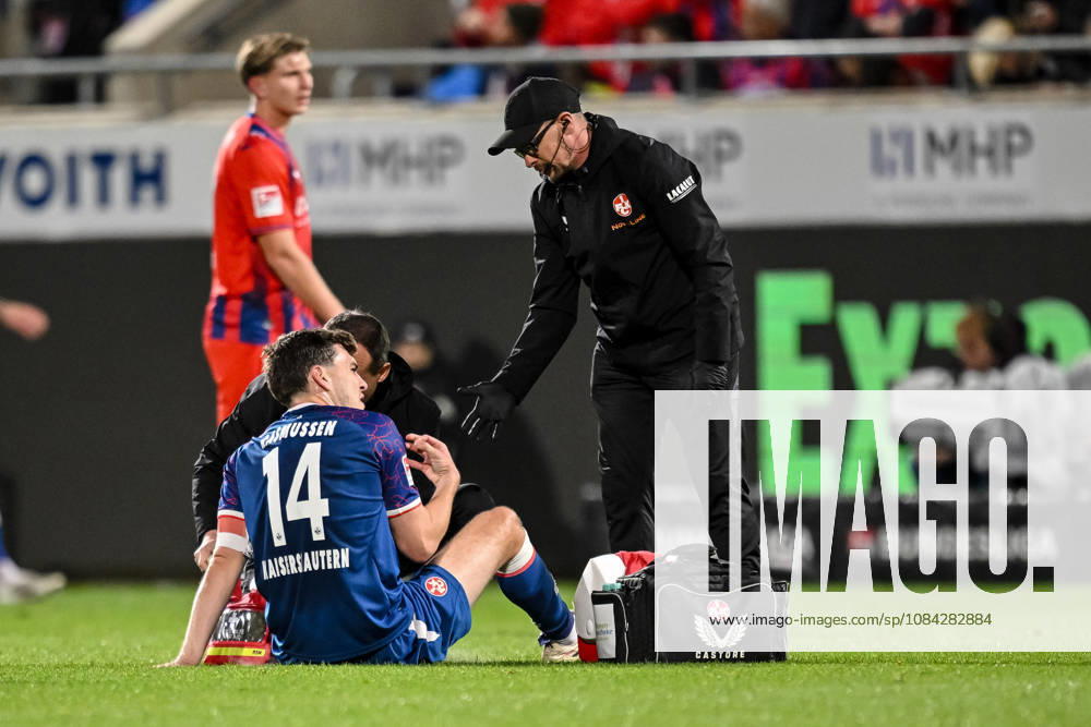 Jacob Rasmussen of 1 FC Kaiserslautern lies injured on the ground during the 2. Bundesliga match between 1 FC Heidenheim and 1 FC Kaiserslautern at the Voith Arena on October 9, 2026, in Heidenheim an der Brenz, Germany Photo by Harry Langer DeFodi Images Jacob Rasmussen of 1 FC Kaiserslautern lies injured on the ground during the 2nd Bundesliga match between 1 FC Heidenheim and 1 FC Kaiserslautern at Voith Arena on October 9, 2026, in Heidenheim an der Brenz, Germany Photo by Harry Langer DeFodi Images DFB and DFL regulations prohibit any use of photographs as image sequences and or quasi-video Photo by Harry Langer DeFodi Images DFB and DFL regulations prohibit any use of photographs as imSEQUENCES AND OR QUASI-VIDEO