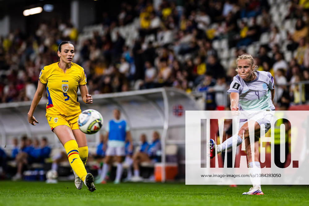 Julie Blakstad of Norway during the FIFA Women’s World Cup Qualifier soccer match between Romania and Norway on October 9, 2026 in Bucharest. Photo by Marius Simensen, BILDBYRAN COP 238 bbeng women s FIFA World Cup qualifiers soccer football international match Norway Romania
