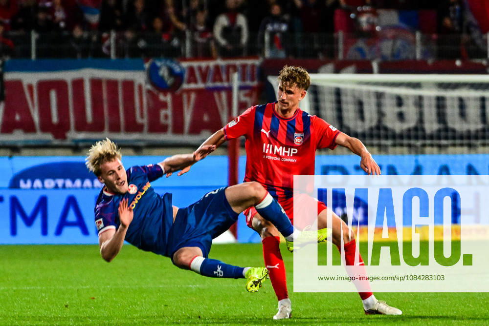 GER, Soccer, Men s, 2. Bundesliga, Matchday 7, 1. FC Heidenheim vs. 1. FC Kaiserslautern; Mika Haas (Kaiserslautern), 22; Jan Schöppner (Heidenheim), 3; Heidenheim Voith Arena, Baden-Württemberg, Germany