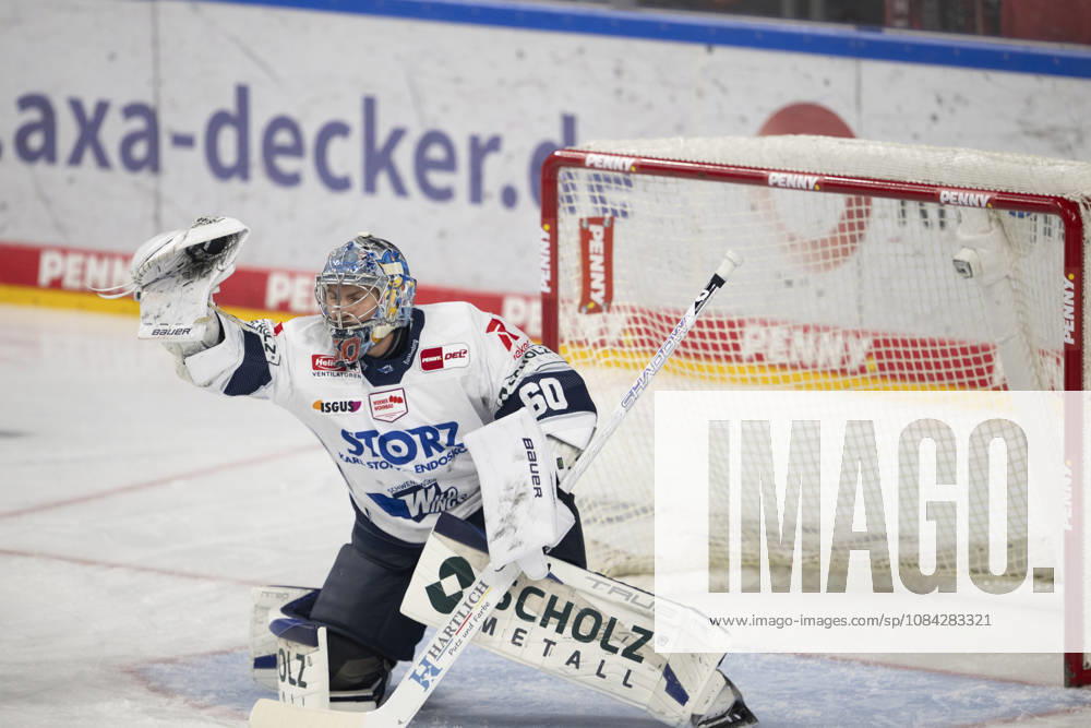 PENNY DEL 1 Cologne Sharks Schwenninger Wild Wings Cologne, October 9, 2026 Joacim Eriksson Schwenninger Wild Wings, Goaltender, 60 PENNY DEL 1 Kölner Haie vs. Schwenninger Wild Wings on October 9, 2026, at KA2 in Cologne, Germany