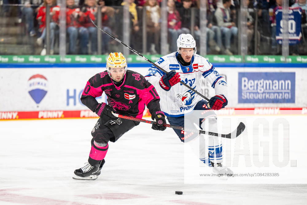 Evan Barratt 10, Nuremberg Ice Tigers, NIT Patrick Brown 38, Adler Mannheim, Nuremberg Ice Tigers vs. Adler Mannheim, Ice Hockey, Penny DEL, Matchday 7, October 9, 2026, Nuremberg Ice Tigers vs. Adler Mannheim, Ice Hockey, Penny DEL, Matchday 7