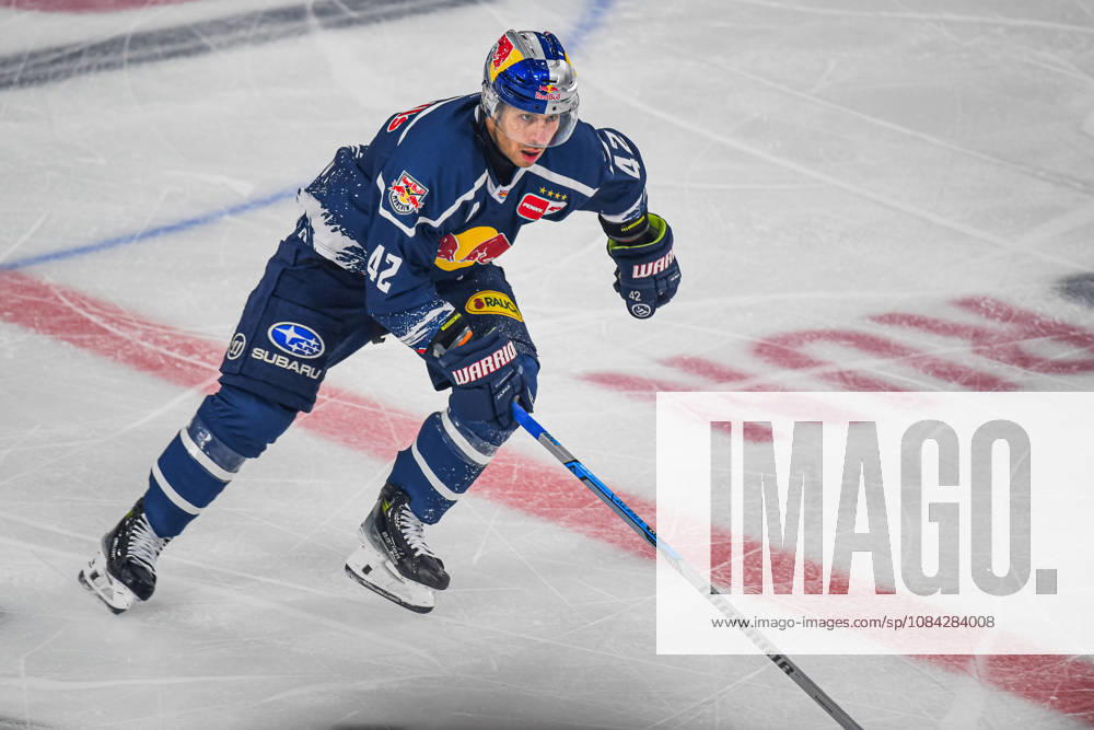 Munich, Germany PENNY DEL, German Ice Hockey League, 2026–27 season, Matchday 7: EHC Red Bull Munich vs. ERC Ingolstadt at SAP Garden in Munich; Yasin Ehliz of EHC Red Bull Munich skating, in motion on the ice
