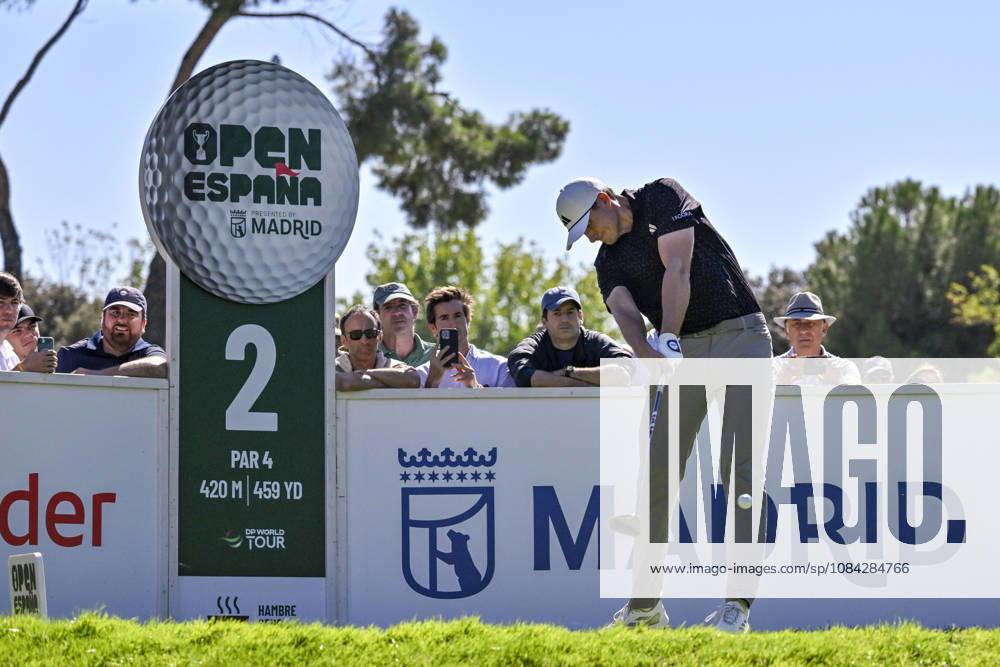 LUDVIG ABERG of Sweden hitting the ball from the tee during the Open de Espao±a presented by Madrid at Club de Campo Villa de Madrid on October 09, 2026 in Madrid, Spain. Madrid Spain - ZUMAc312 20261009_zsp_c312_240