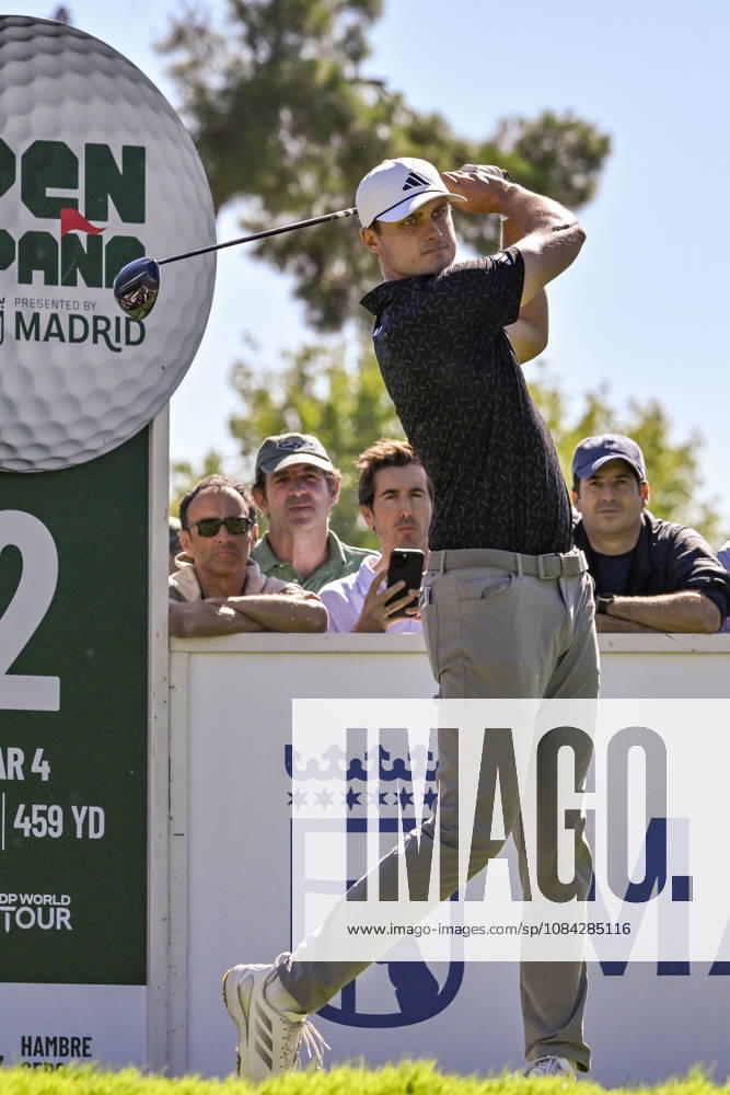 LUDVIG ABERG of Sweden hitting the ball from the tee during the Open de Espao±a presented by Madrid at Club de Campo Villa de Madrid on October 09, 2026 in Madrid, Spain. Madrid Spain - ZUMAc312 20261009_zsp_c312_246