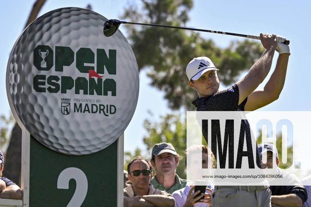 LUDVIG ABERG of Sweden hitting the ball from the tee during the Open de Espao±a presented by Madrid at Club de Campo Villa de Madrid on October 09, 2026 in Madrid, Spain. Madrid Spain - ZUMAc312 20261009_zsp_c312_278