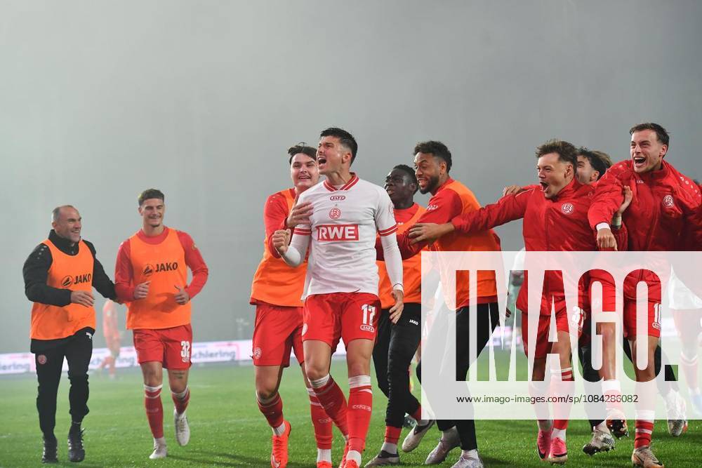 Preußen Münster vs. Rot-Weiss Essen ** FOR ** **Soccer 3rd Division, Matchday 8: Preußen Münster vs. Rot-Weiss Essen on October 9, 2026, at the LVM Preußenstadion in Münster. Semir Telalovic of Rot-Weiss Essen celebrates the 2–3 victory. Germany, North Rhine-Westphalia, Münster. Copyright ThorstenxTillmann