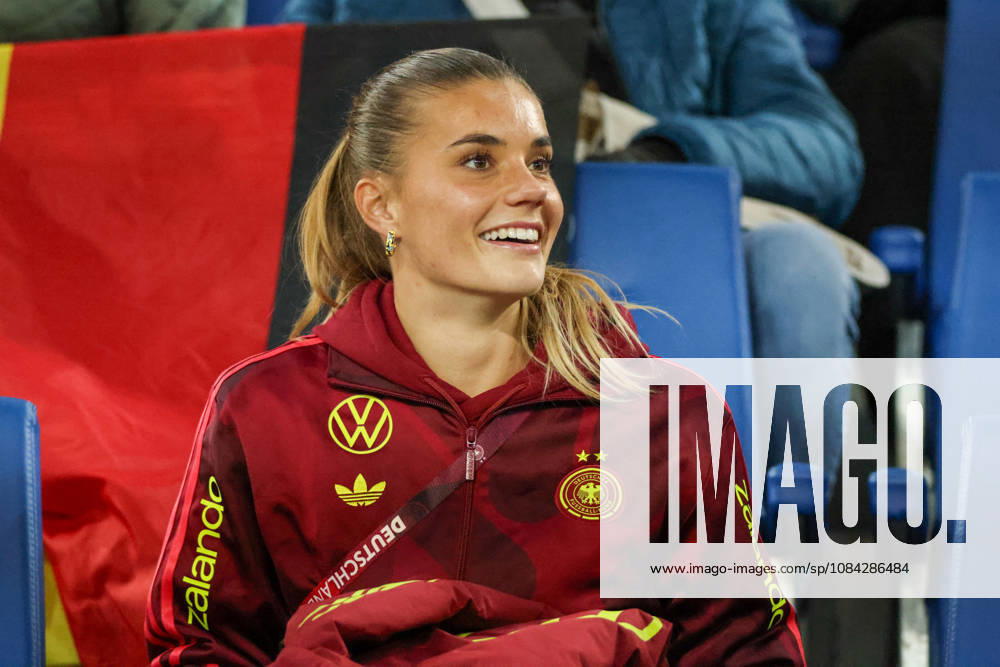 International Friendly: Germany Women vs. Australia Women. Pictured: The injured Selina Cerci of Germany in the stands.