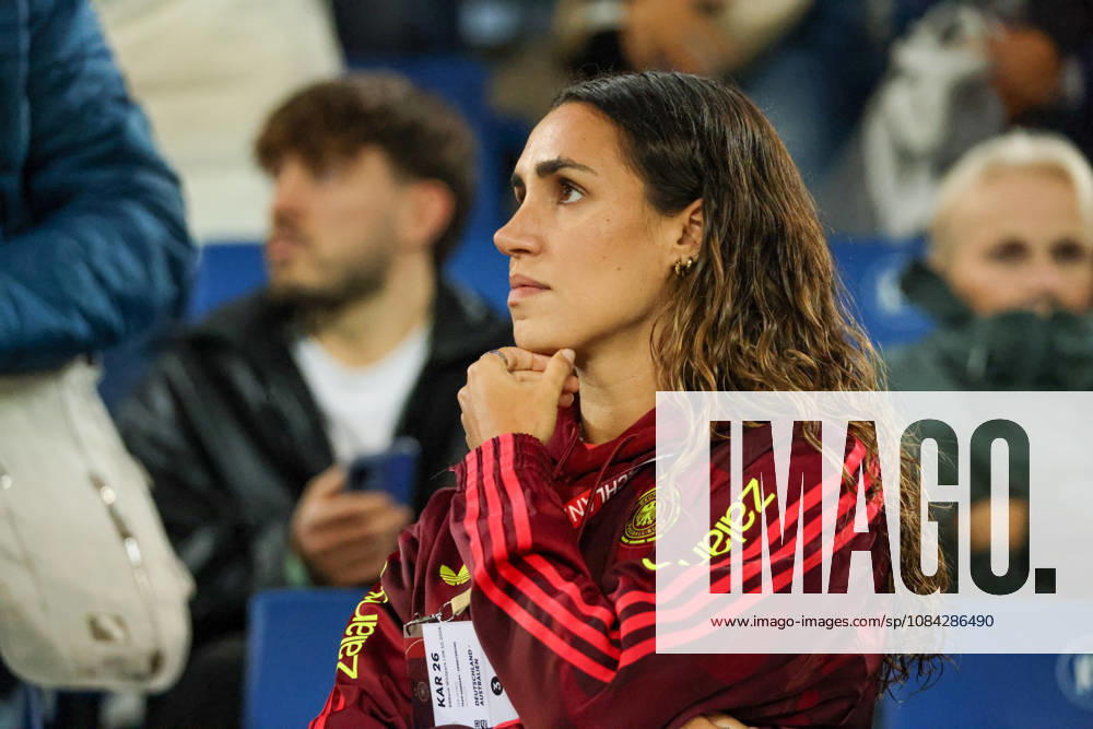 International Friendly Match: Germany Women vs. Australia Women. Pictured: The injured Bibiane Schulze Solano of Germany in the stands.