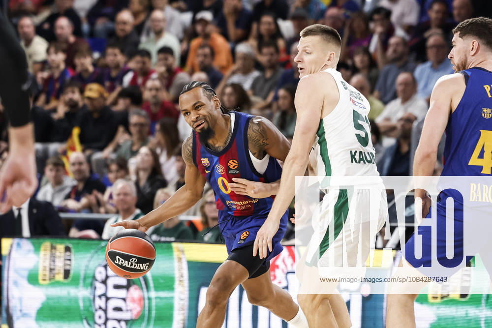 Kevin Paunter of FC Barcelona, Barca in action during the EuroLeague League Phase MD 4 match played between FC Barcelona and Zalgiris Kaunas at Palau Blaugrana on October 09, 2026 in Barcelona, Spain. FC Barcelona V Zalgiris Kaunas - Euroleague 2026 2027 - ZUMAa181 20261009_zaa_a181_269