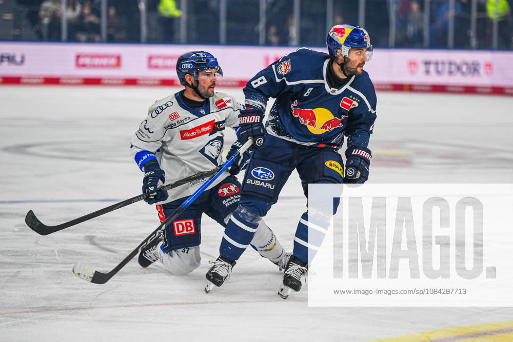 Munich, Germany PENNY DEL, German Ice Hockey League, 2026–27 season, Matchday 7: EHC Red Bull Munich vs. ERC Ingolstadt at SAP Garden in Munich; Tobias Rieder of EHC Red Bull Munich skating, in motion on the ice