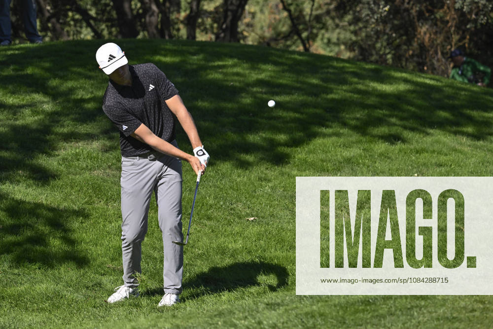 LUDVIG ABERG of Sweden hitting the ball out of the rough during the Open de EspaoÂ±a presented by Madrid at Club de Campo Villa de Madrid on October 09, 2026 in Madrid, Spain. Madrid Spain - ZUMAc312 20261009_zsp_c312_396