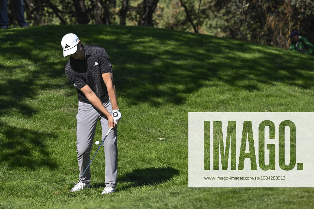 LUDVIG ABERG of Sweden hitting the ball out of the rough during the Open de EspaoÂ±a presented by Madrid at Club de Campo Villa de Madrid on October 09, 2026 in Madrid, Spain. Madrid Spain - ZUMAc312 20261009_zsp_c312_410