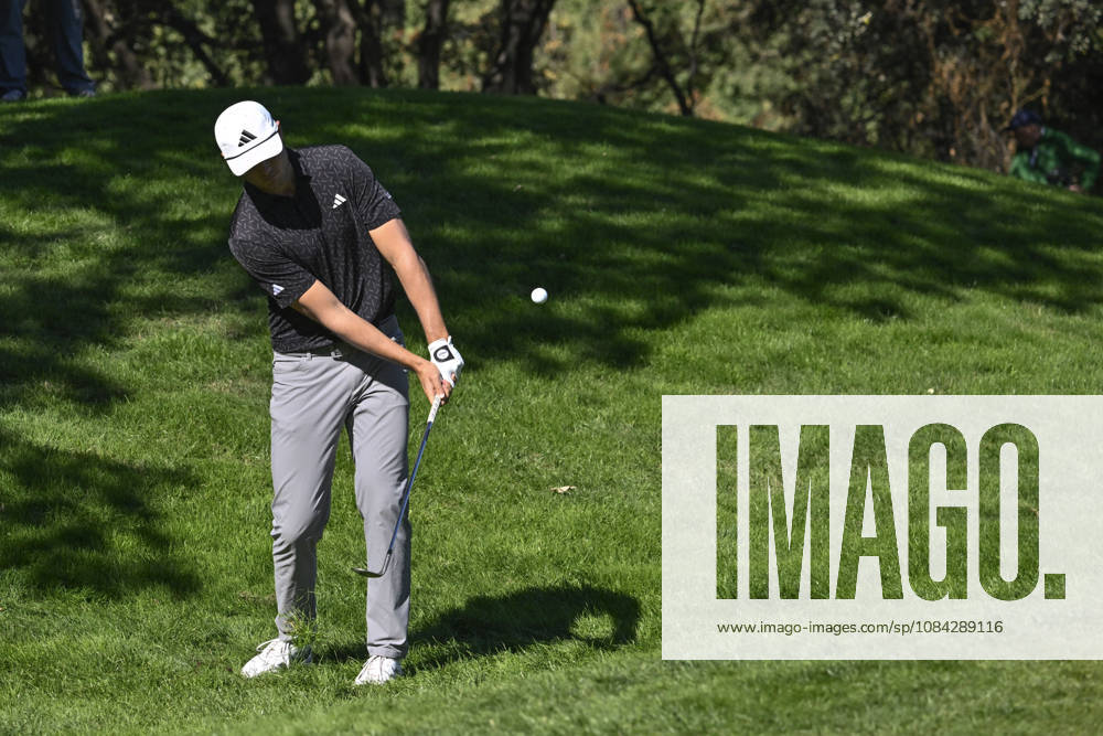 LUDVIG ABERG of Sweden hitting the ball out of the rough during the Open de EspaoÂ±a presented by Madrid at Club de Campo Villa de Madrid on October 09, 2026 in Madrid, Spain. Madrid Spain - ZUMAc312 20261009_zsp_c312_420