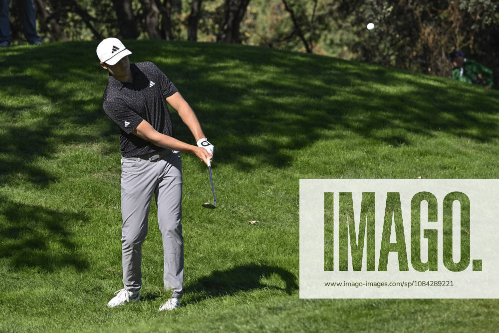 LUDVIG ABERG of Sweden hitting the ball out of the rough during the Open de EspaoÂ±a presented by Madrid at Club de Campo Villa de Madrid on October 09, 2026 in Madrid, Spain. Madrid Spain - ZUMAc312 20261009_zsp_c312_425