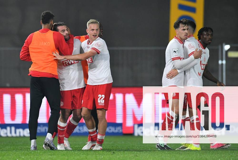 Preußen Münster vs. Rot-Weiss Essen ** ** **Soccer 3rd Division, Matchday 8: Preußen Münster vs. Rot-Weiss Essen on October 9, 2026, at the LVM Preußenstadion in Münster. Jose Enrique Rios Alonso of Rot-Weiss Essen, center, after scoring the goal that tied the game at 2–2. Germany, North Rhine-Westphalia, Münster. Copyright ThorstenxTillmann