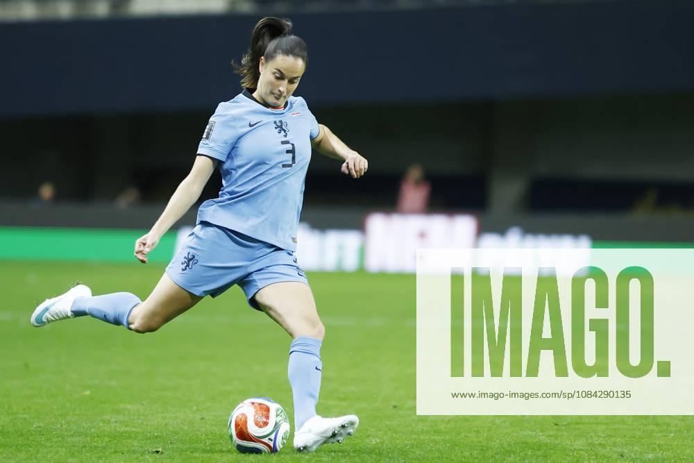 , Pancho Arena, season 2026 2027 , UEFA worldcup qualification football play-offs round 1 , match between Hungary and The Netherlands (women) 1st leg , Pictures shows Netherlands player Caitlin Dijkstra Hungary - Netherlands (women) x208079572x