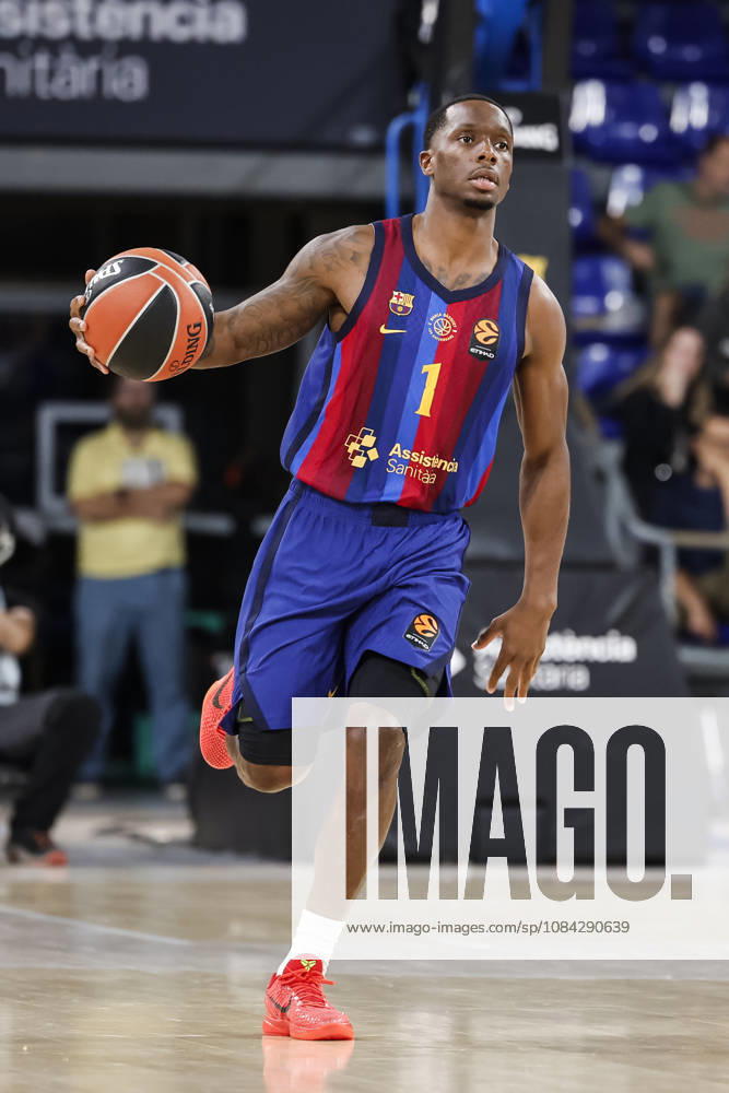 Umoja Gibson of FC Barcelona, Barca in action during the EuroLeague League Phase MD 4 match played between FC Barcelona and Zalgiris Kaunas at Palau Blaugrana on October 09, 2026 in Barcelona, Spain. Barcelona Spain - ZUMAa181 20261009_zaa_a181_277