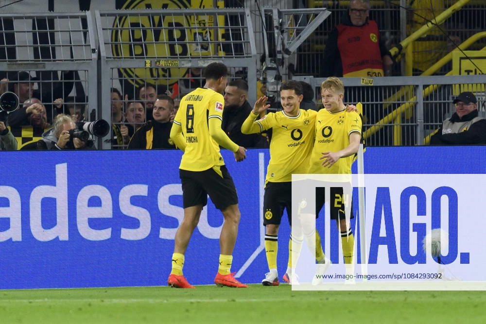 Daniel Svensson of Borussia Dortmund celebrates his goal, which made the score 1–0, during the Bundesliga match between Borussia Dortmund and SV Werder Bremen at Signal Iduna Park on October 9, 2026, in Dortmund, Germany. Photo by Max Maiwald, DeFodi Images. Daniel Svensson of Borussia Dortmund celebrates after scoring his team’s first goal during the Bundesliga match between Borussia Dortmund and SV Werder Bremen at Signal Iduna Park on October 9, 2026 in Dortmund, Germany. Photo by Max Maiwald, DeFodi Images. DFB and DFL regulations prohibit any use of photographs as image sequences and or quasi-video. Photo by Max Maiwald, DeFodi Images.