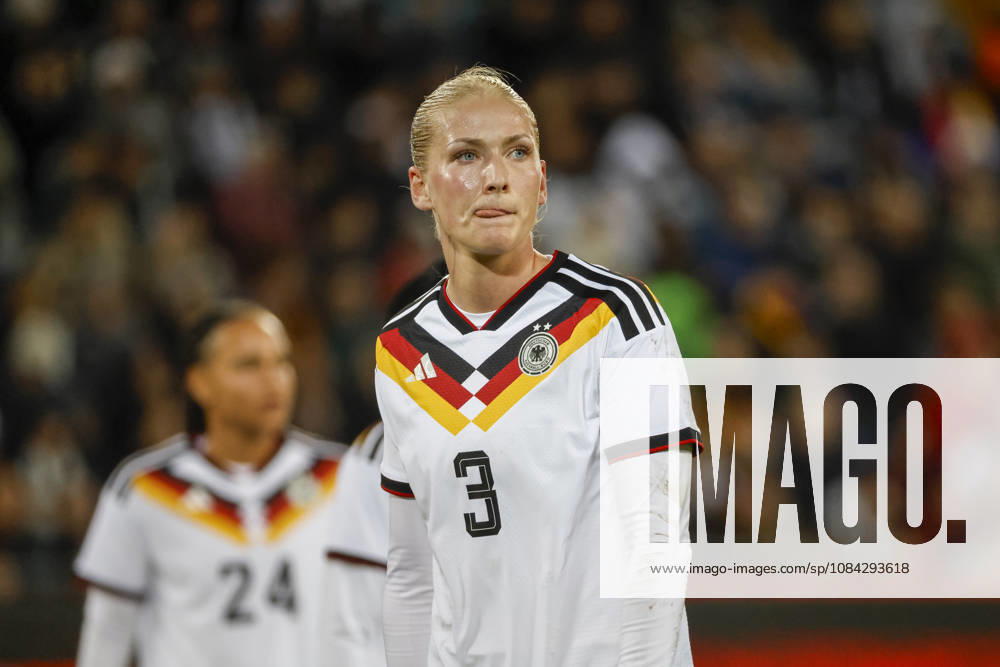 Camilla Küver, Kuver Germany, 03, Facial Expressions, Emotion, Germany, Soccer, Women, Friendly Match, 2026, Germany vs. Australia, October 9, 2026, Karlsruhe BBBank Wildpark, Germany
